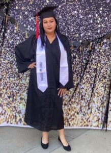 Jessica at graduation.